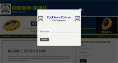 Desktop Screenshot of cockburncobras.com