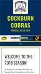 Mobile Screenshot of cockburncobras.com